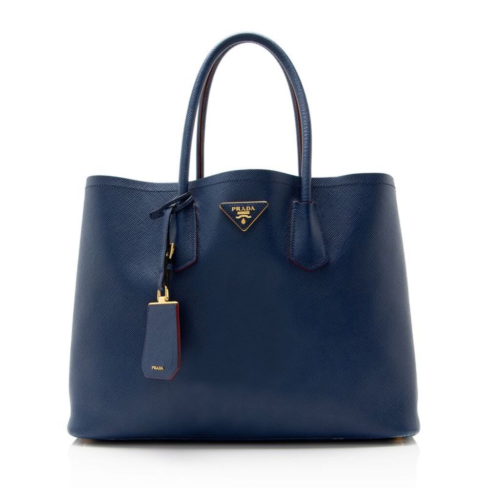 Prada Saffiano Cuir Double Handle Large Tote